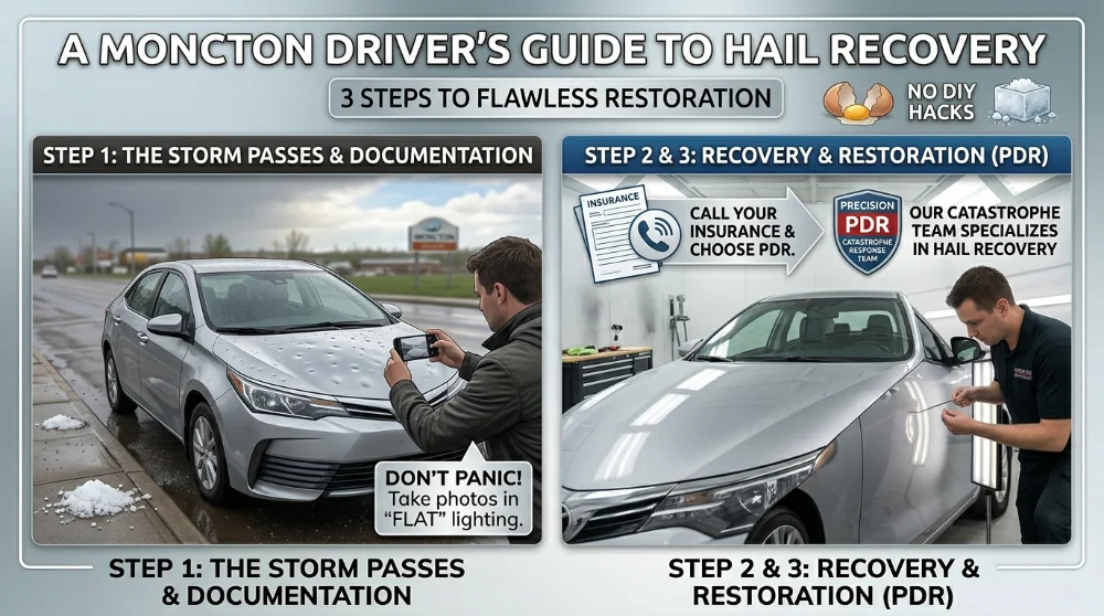 What to Do Immediately After a Hail Storm Hits Your Car